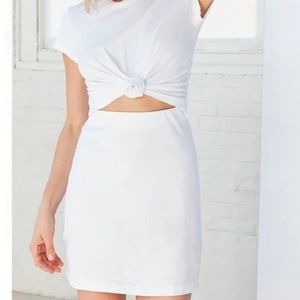 Silence + Noise Knotted T Shirt Dress